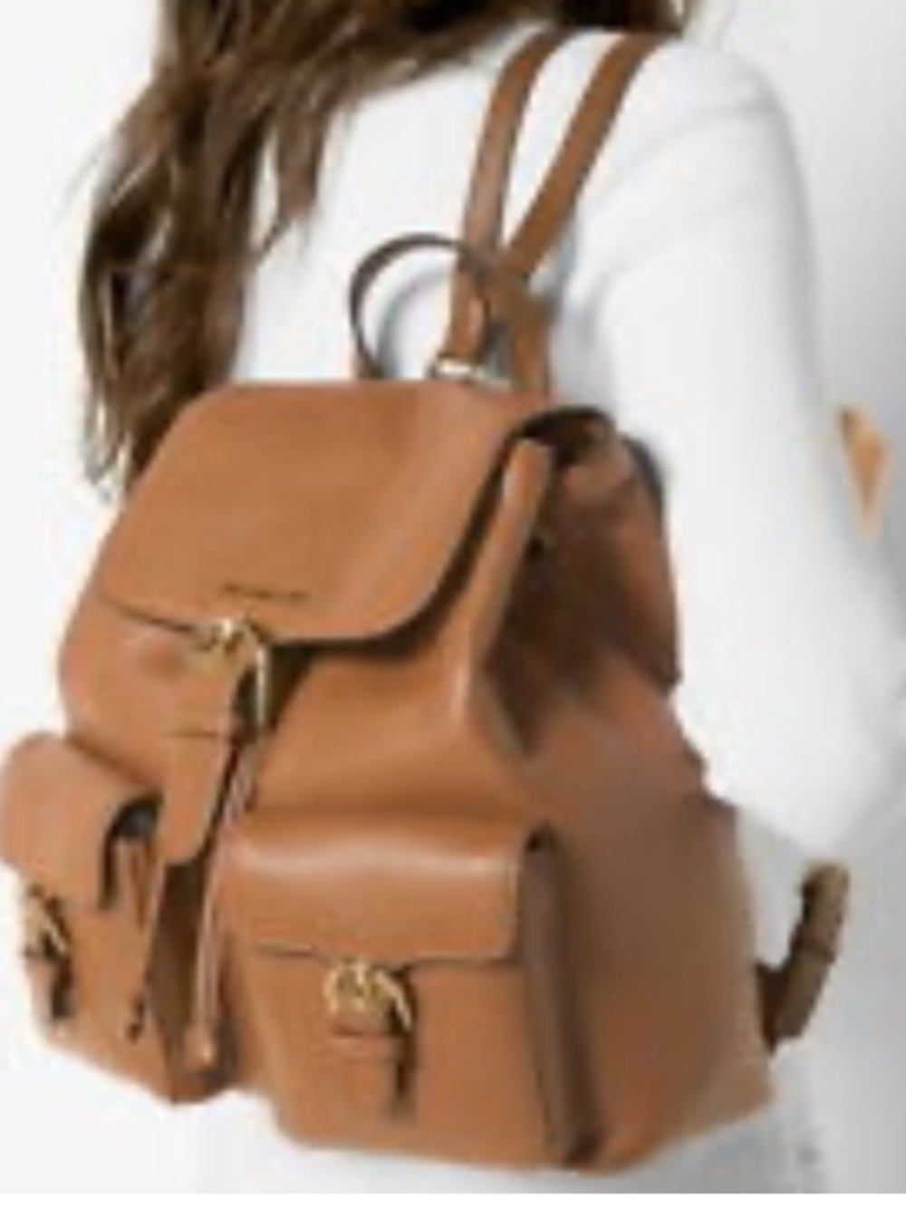 Michael Kors Susie Leather backpack Tan / Camel Excellent Condition